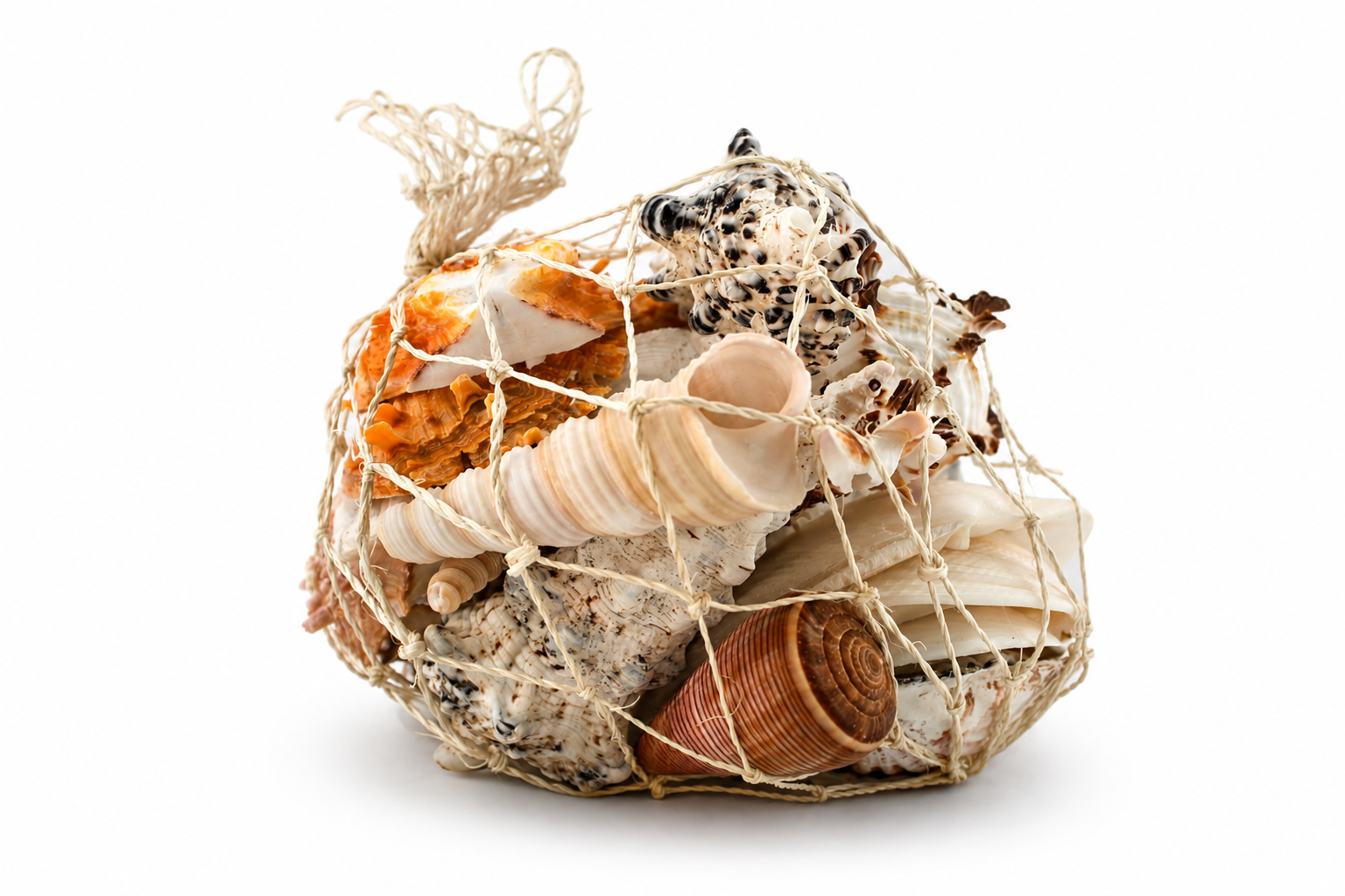 ABACA NET BAG W/ DIFF. SHELLS