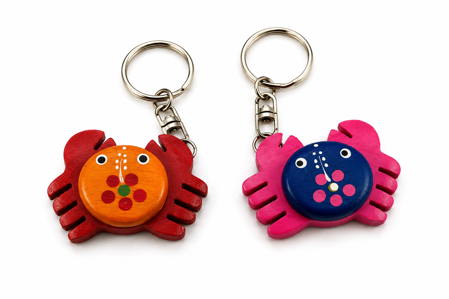 KEY RING WD PAINTED ASSORTED