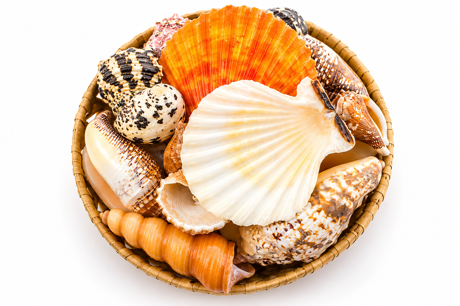 PANDAN SHELL PACK ROUND W/O STARFISH