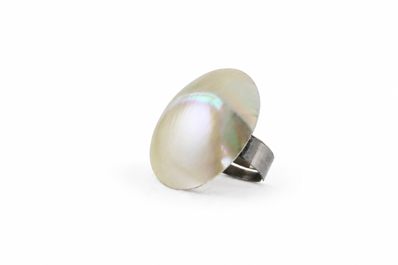 RING ADJ DOME PEARL