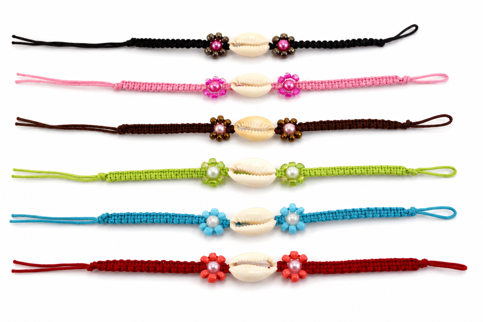 BRACELET ANULUS W/FLOWER BEADS