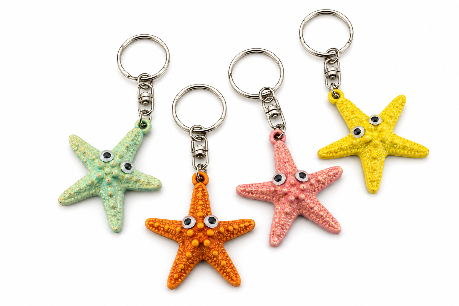 KEY RING WD PAINTED ASSORTED