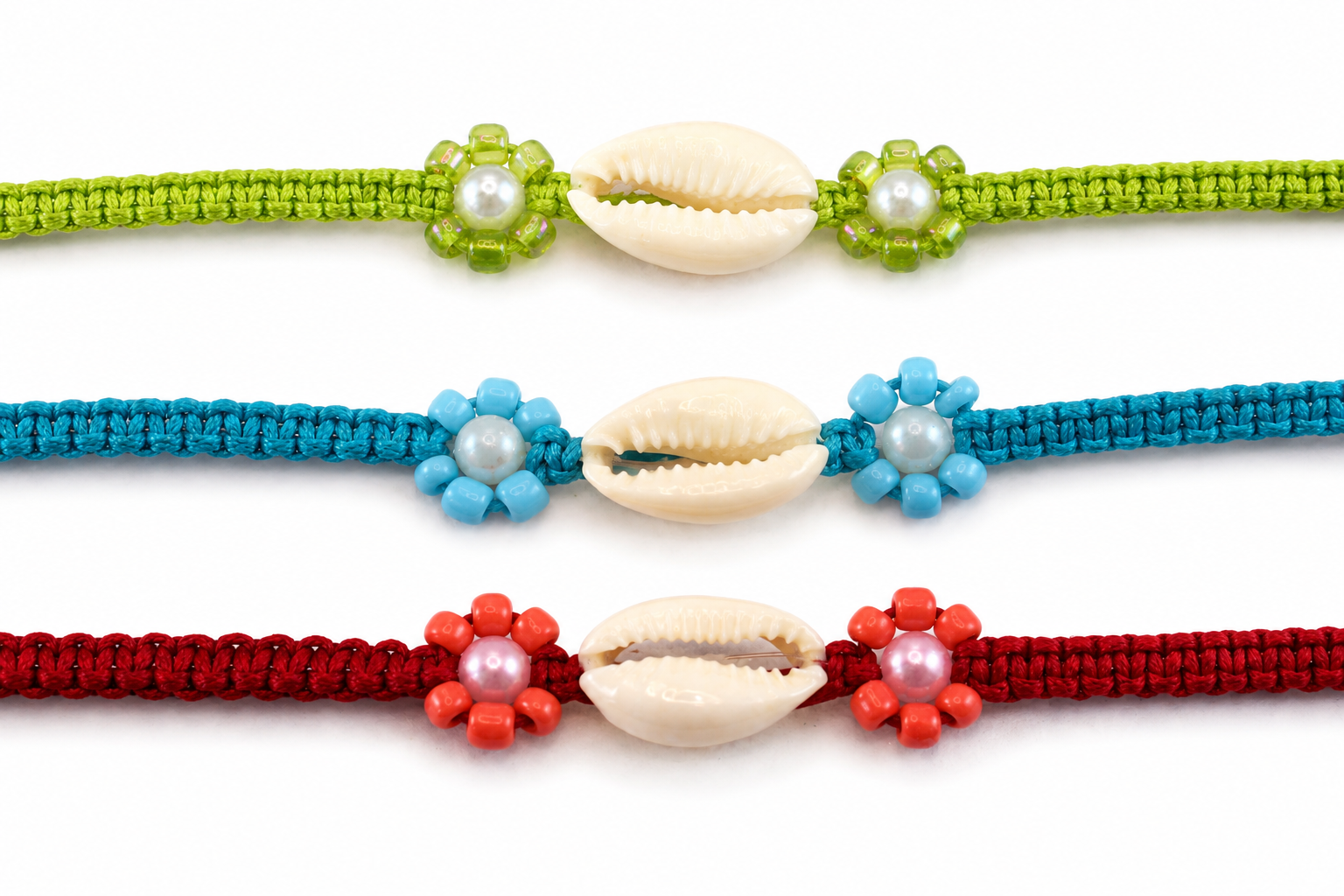 BRACELET ANULUS W/FLOWER BEADS