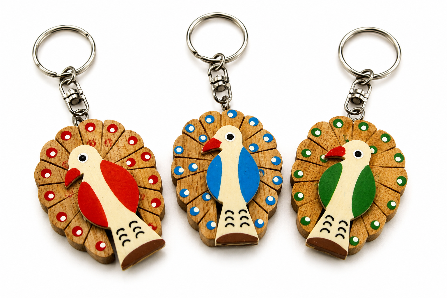KEY RING NATURAL WD ASSORTED